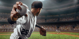 baseball player pitching