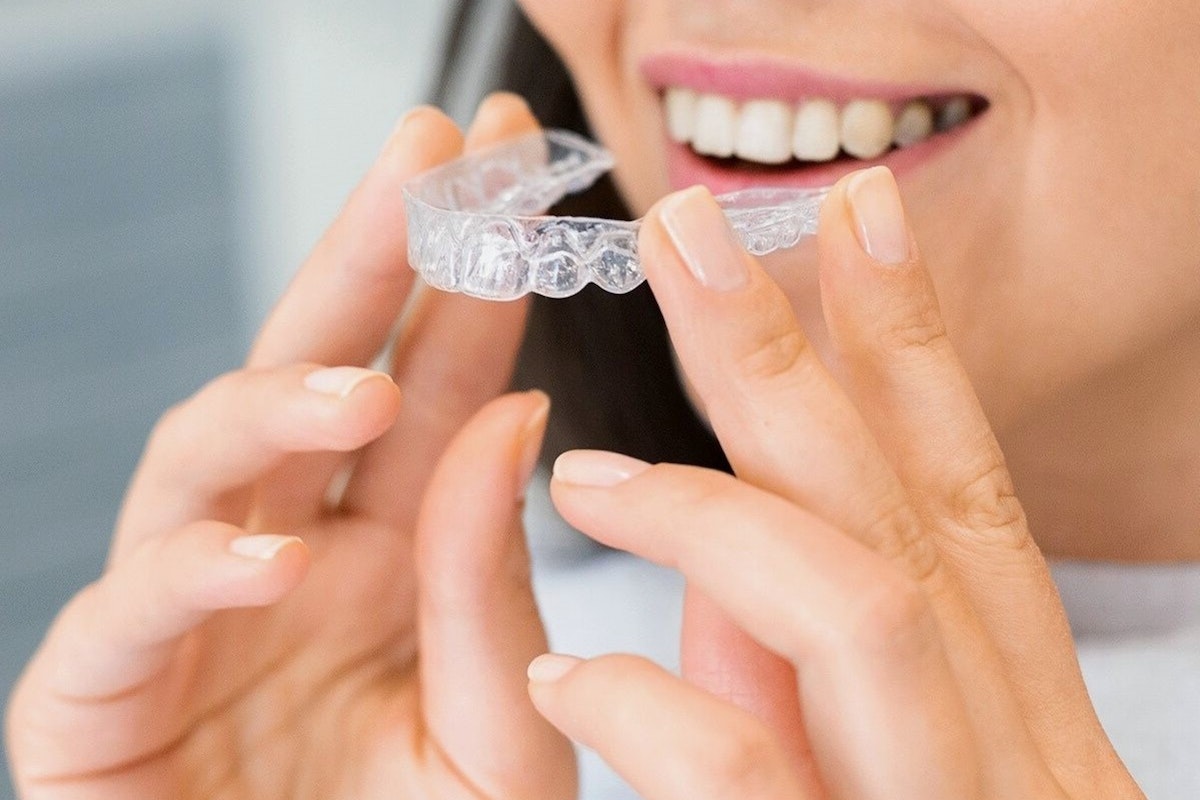 invisalign and woman
